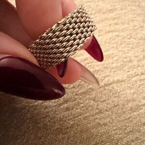 Sterling Silver Mesh Ring